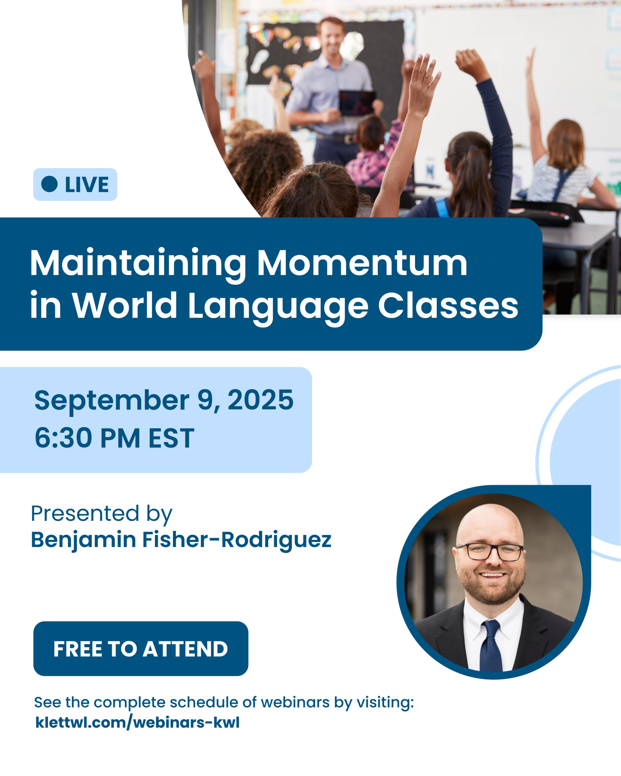 Webinar: Maintaining Momentum in World Language Classes (September 2025 ...